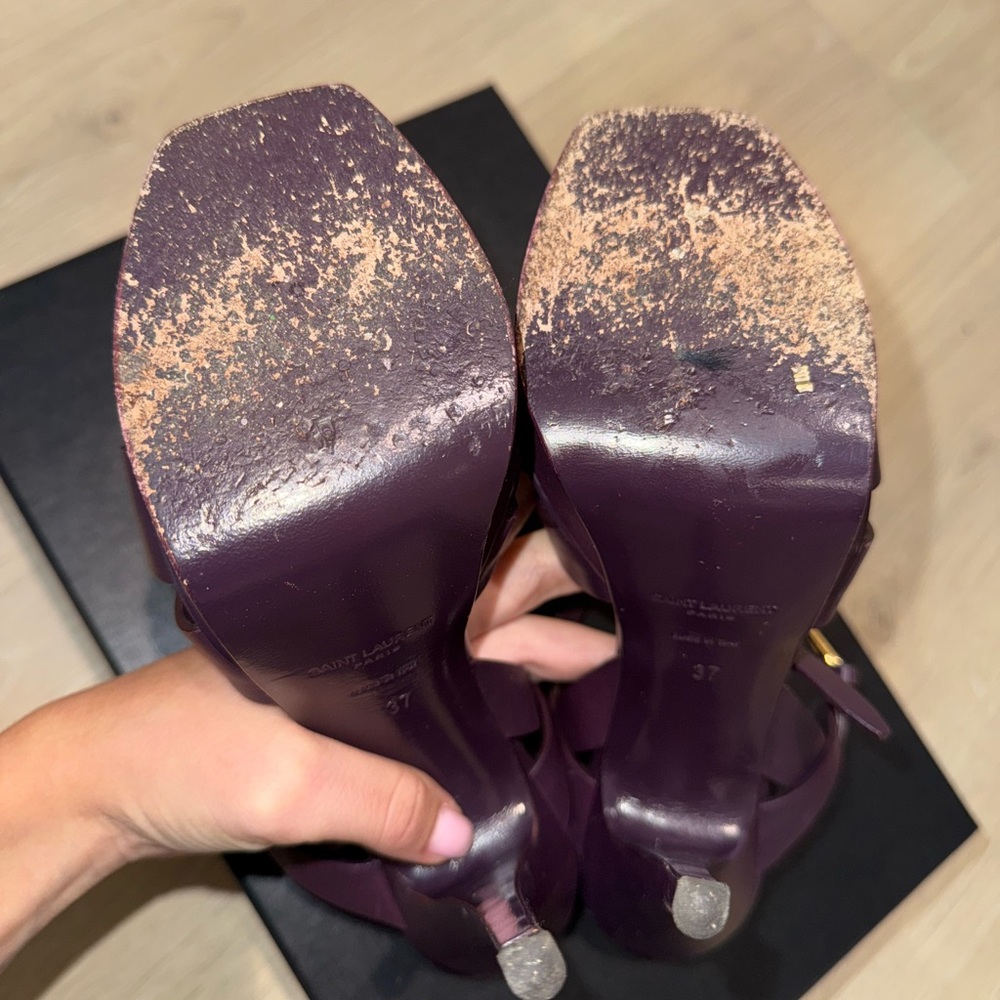 Saint Laurent Tribute Platform Sandals - Picture 5 of 6